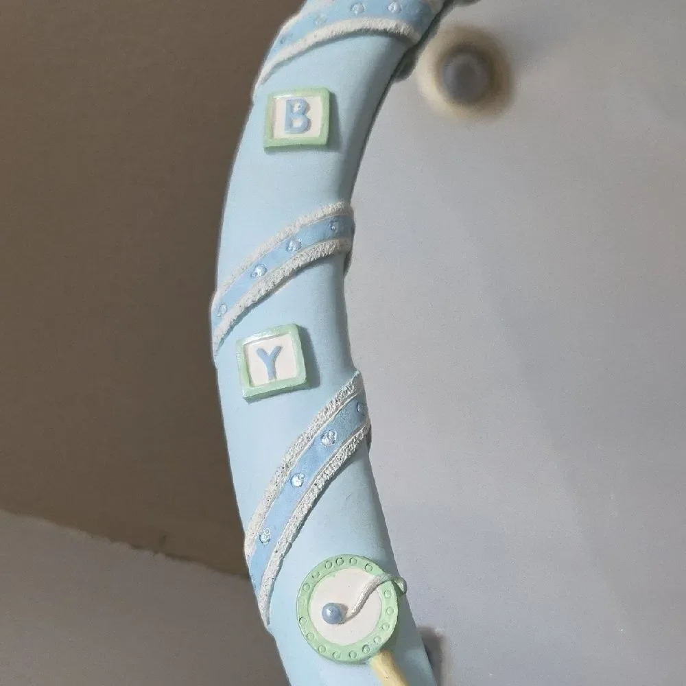 Blue Heart-Shaped Baby Mirror